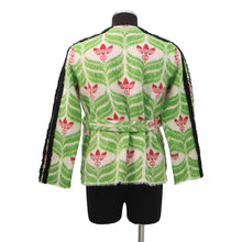 Load image into Gallery viewer, GUCCI Adidas collaboration Trefoil cardigan Size XS(160/84Y) Green/Multicolor717694 Nylon100%