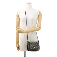 将图像加载到图库查看器中,GOYARD Plumet Pouch Wallet Shoulder Bag BlackPLUMETPMLTY01CL01P PVC Leather