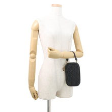 将图像加载到图库查看器中,Dior Cannage Lady Dior Call'in Dior Phone Holder 2-Way BlackS0872ONMJ Lambskin