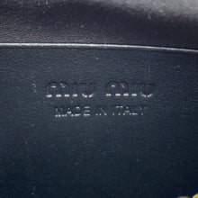 Load image into Gallery viewer, MIUMIU Crossbody Bag Black Leather Size 70