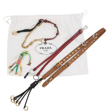 Load image into Gallery viewer, PRADA 2024 Bag Charm Soft Sound Leather Shoulder Brown1BD379 Leather Size Small