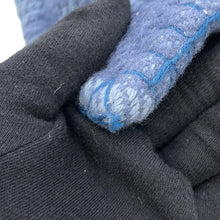 将图像加载到图库查看器中,HERMES Scott H Pillow Cushion Blue Wool100%