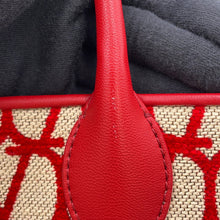 将图像加载到图库查看器中,Valentino Garavani Le Quatrieme Toile Iconograph 2-Way Bag Beige/Red2W2B0L76HUJJ4A Canvas Leather