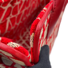 将图像加载到图库查看器中,Valentino Garavani Le Quatrieme Toile Iconograph 2-Way Bag Beige/Red2W2B0L76HUJJ4A Canvas Leather