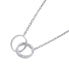 将图像加载到图库查看器中,CARTIER Love Diamond Semi-Pave NecklaceB7013700 18K White Gold