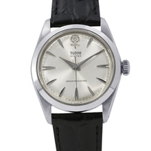 Load image into Gallery viewer, TUDOR Big Oyster W34mm Stainless Steel Leather Silver Dial7934