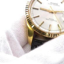 Load image into Gallery viewer, TUDOR Prince Oyster Date Jumbo W38mm Gold Plated Leather Silver Dial9081