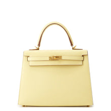 Load image into Gallery viewer, HERMES Kelly Sellier Jaune Poussin Epsom Size 25