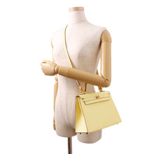 Load image into Gallery viewer, HERMES Kelly Sellier Jaune Poussin Epsom Size 25