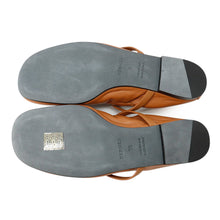 Load image into Gallery viewer, HERMES Ballet Flats Jolie Gold Nappa Calf Leather Size 36