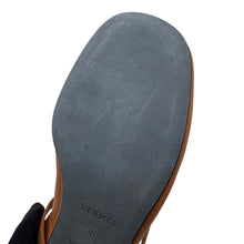 Load image into Gallery viewer, HERMES Ballet Flats Jolie Gold Nappa Calf Leather Size 36