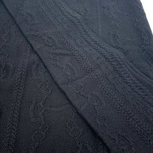 Load image into Gallery viewer, HERMES Knit Chaine d'AncrePattern long sleeve Size 36 Black2H2644D6 Wool 80% Cashmere20%