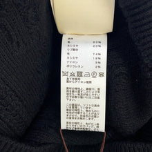 Load image into Gallery viewer, HERMES Knit Chaine d'AncrePattern long sleeve Size 36 Black2H2644D6 Wool 80% Cashmere20%