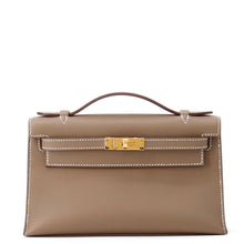 Load image into Gallery viewer, HERMES PochetteKelly Etoupe Swift Leather