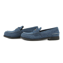 Load image into Gallery viewer, MIUMIU Coin loafers IndigoBlue5D061E Denim Size 36