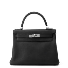 Load image into Gallery viewer, HERMES Kelly Retourne Black Togo Leather Size 28