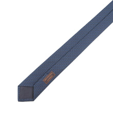Load image into Gallery viewer, HERMES Overall Pattern Tie Blue Silk100%