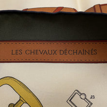 Load image into Gallery viewer, HERMES Carre Chevaux Deschenes Size 90 Ivoire/Vert・Roden/Vieille OrH004096S 11 Silk 100%