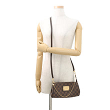 将图像加载到图库查看器中,LOUIS VUITTON Eva RedN55213 Damier Ebene Canvas