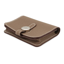 Load image into Gallery viewer, HERMES Dogon Card Case Etoupe Taurillon Clemence