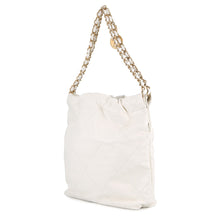 Load image into Gallery viewer, CHANEL CHANEL22 Handbag WhiteAS3260 Shiny Calf Leather Size Small