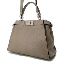 Load image into Gallery viewer, FENDI Peekaboo Selleria Greige8BN290 Leather Size regular