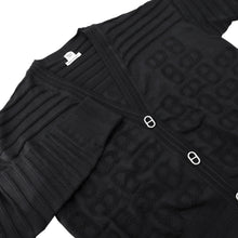 将图像加载到图库查看器中,HERMES chaine d'ancre cardigan Size 36 Black3E2706D3 Silk57% Cotton43%
