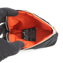 Load image into Gallery viewer, HERMES Pouch Bolide Black Cotton Canvas Size Mini mini