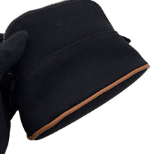 Load image into Gallery viewer, HERMES Pouch Bolide Black Cotton Canvas Size Mini mini