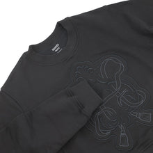 Load image into Gallery viewer, HERMES Tucked Knitted Fabric Shirt with Embroidery Size 36 BlackH6E4651DD0236 Cotton100%