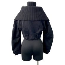 Load image into Gallery viewer, MONCLER Willow Smith Half Zip Knit Size XS BlackJ209T8G00005 Cotton100%