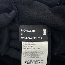 Load image into Gallery viewer, MONCLER Willow Smith Half Zip Knit Size XS BlackJ209T8G00005 Cotton100%
