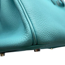 将图像加载到图库查看器中,HERMES Birkin Blue Atoll Togo Leather Size 30