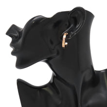 Load image into Gallery viewer, CARTIER Love Hoop Earrings Size MediumB8301433 18K Pink Gold