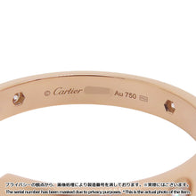 Load image into Gallery viewer, CARTIER Love Hoop Earrings Size MediumB8301433 18K Pink Gold