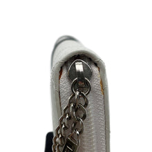 将图像加载到图库查看器中,CHANEL Cambon Line Zip Around Long Cloth White/Black/PinkA26710 Calf Leather