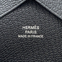 将图像加载到图库查看器中,HERMES Calvi Duo Grimist/Black Chevre Myzore Goatskin