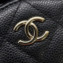 Load image into Gallery viewer, CHANEL Matelasse Round ChainShoulder Bag BlackAP2502 Caviar Leather