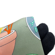 Load image into Gallery viewer, HERMES Twilly Precious Paradise Vert・Amande/Apricot/Blue・Jean Silk100%