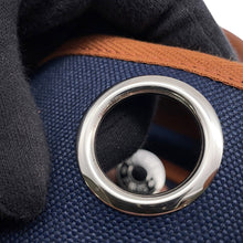 Load image into Gallery viewer, HERMES Herbag zip Navy/Natural Toile H Vache Hunter Leather Size PM
