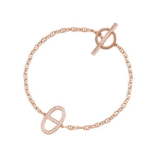 Load image into Gallery viewer, HERMES Chaine d'Ancre Contour Bracelet Size STH122404B 18K Pink Gold