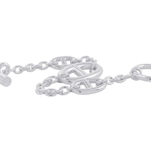 将图像加载到图库查看器中,HERMES Chaine d'Ancre Farandole Bracelet Size XS SV925
