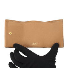 Load image into Gallery viewer, PRADA Tri-fold wallet Beige1MH042 Leather