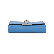 Load image into Gallery viewer, HERMES Chaine d'Ancre Compact Blue Cerise Chevre Myzore Goatskin