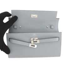 Load image into Gallery viewer, HERMES Kelly wallet long to go Green Pantan Epsom