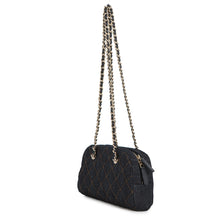 将图像加载到图库查看器中,CHANEL CC Logo Matelasse ChainClutch NavyAP5092 Denim