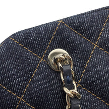 将图像加载到图库查看器中,CHANEL CC Logo Matelasse ChainClutch NavyAP5092 Denim