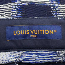 Load image into Gallery viewer, LOUIS VUITTON Damier Wool Pants Size 46 NavyHQP08W Wool100% Cotton100%