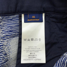 Load image into Gallery viewer, LOUIS VUITTON Damier Wool Pants Size 46 NavyHQP08W Wool100% Cotton100%