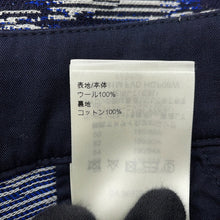Load image into Gallery viewer, LOUIS VUITTON Damier Wool Pants Size 46 NavyHQP08W Wool100% Cotton100%